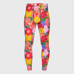 Мужские тайтсы Летний цветочный фон