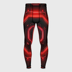 Мужские тайтсы Nvidia style black and red neon