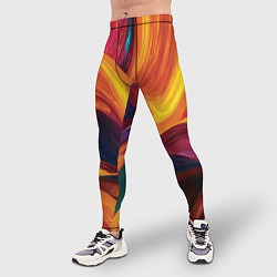 Тайтсы мужские Цветная абстракция colorful, цвет: 3D-принт — фото 2