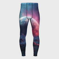 Тайтсы мужские Фантастика космос и планета, цвет: 3D-принт