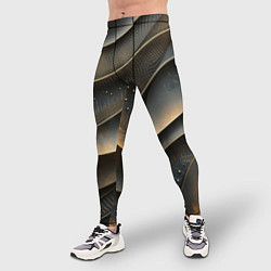 Тайтсы мужские Лакшери текстура с узорами, цвет: 3D-принт — фото 2