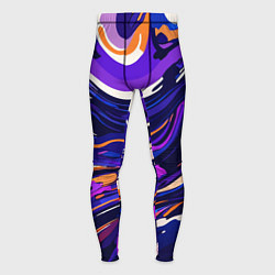 Мужские тайтсы Разноцветная абстракция разводов