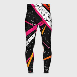 Мужские тайтсы Разноцветные праздничные линии