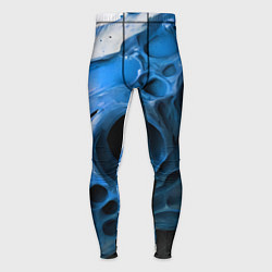 Мужские тайтсы Сине-белая абстрактная структура