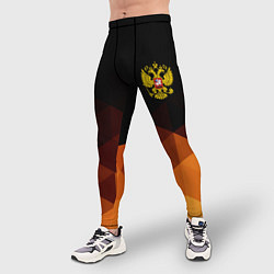 Тайтсы мужские Герб России геометрия, цвет: 3D-принт — фото 2
