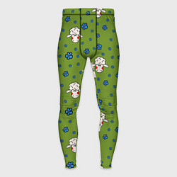 Мужские тайтсы Овечки и цветочки