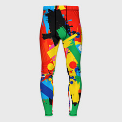 Тайтсы мужские Абстрактная графика, цвет: 3D-принт
