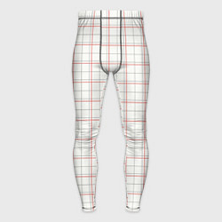 Мужские тайтсы Светлый узор - классическая клетка