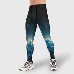 Тайтсы мужские Облака и черное небо текстура, цвет: 3D-принт — фото 2