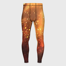 Мужские тайтсы Золотая блестящая текстура