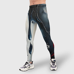 Тайтсы мужские Сюрреалистичная абстракция с каплями, цвет: 3D-принт — фото 2