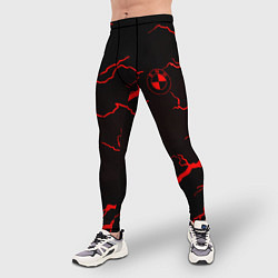 Тайтсы мужские BMW storm red color, цвет: 3D-принт — фото 2