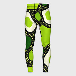 Мужские тайтсы Зеленая абстракция с кругами