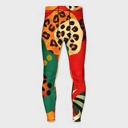 Мужские тайтсы Анималистичный африканский паттерн