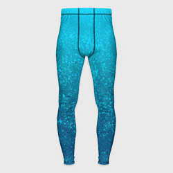 Мужские тайтсы Лазурный голубой текстурный градиент