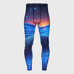 Тайтсы мужские Синяя дюна - текстура, цвет: 3D-принт