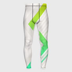Мужские тайтсы Color white line green