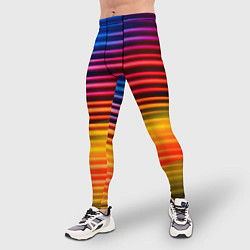 Тайтсы мужские Полосатый градиент, цвет: 3D-принт — фото 2