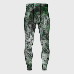 Мужские тайтсы Абстракция - grey emerald rock