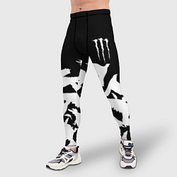 Тайтсы мужские Monster energy crow, цвет: 3D-принт — фото 2