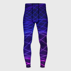 Тайтсы мужские Абстрактные волны из сот, цвет: 3D-принт