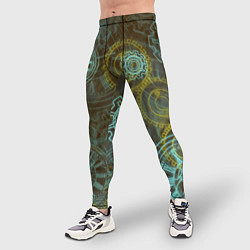 Тайтсы мужские Стимпанк механизм, цвет: 3D-принт — фото 2