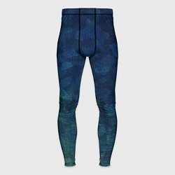 Мужские тайтсы Абстракция - marine camouflage