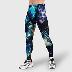 Тайтсы мужские Текстура драгоценных камней, цвет: 3D-принт — фото 2