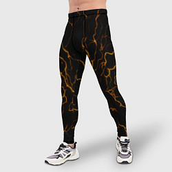 Тайтсы мужские Разряды электричества текстура, цвет: 3D-принт — фото 2