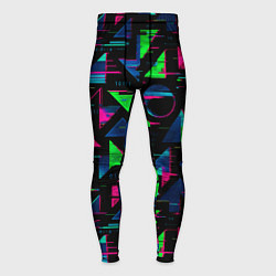 Тайтсы мужские Геометрия глитч, цвет: 3D-принт