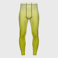 Тайтсы мужские Градиент лаймовый, цвет: 3D-принт