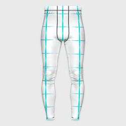 Тайтсы мужские Color white light blue crosses, цвет: 3D-принт
