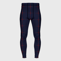 Мужские тайтсы Color dark blue red crosses