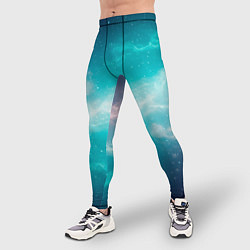 Тайтсы мужские Галактическое сияние небес, цвет: 3D-принт — фото 2