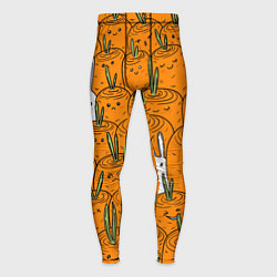 Мужские тайтсы Милый кролики в морковном поле