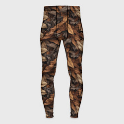 Мужские тайтсы Камуфляж из осенних листьев