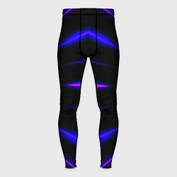 Мужские тайтсы Color black neon stripes