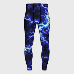 Тайтсы мужские Мощнейший разряд молнии, цвет: 3D-принт
