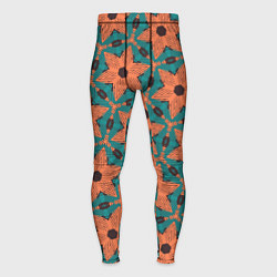 Мужские тайтсы Оранжевые звезды