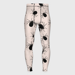 Мужские тайтсы Паттерн с черными жуками