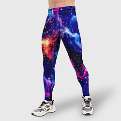 Тайтсы мужские Волшебная космическая дымка со звёздами, цвет: 3D-принт — фото 2