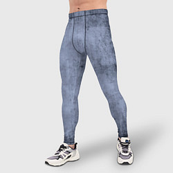 Тайтсы мужские Текстура серо-синий бетон, цвет: 3D-принт — фото 2
