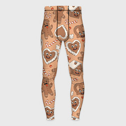 Мужские тайтсы Паттерн с новогодним печеньем