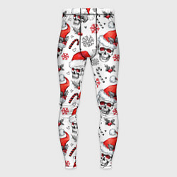 Мужские тайтсы Новогодние черепа