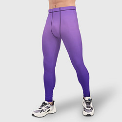 Тайтсы мужские The color is purple, цвет: 3D-принт — фото 2