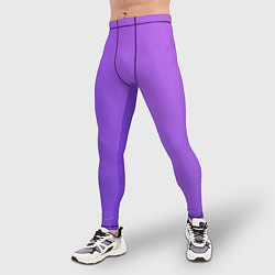 Тайтсы мужские The color is purple, цвет: 3D-принт — фото 2