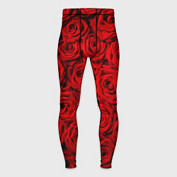 Тайтсы мужские Красные розы, цвет: 3D-принт