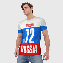 Футболка мужская Russia: from 72, цвет: 3D-принт — фото 2