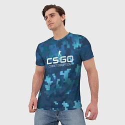 Футболка мужская Cs:go - Cobalt Disruption Ржавый кобальт, цвет: 3D-принт — фото 2