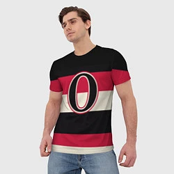 Футболка мужская Ottawa Senators O, цвет: 3D-принт — фото 2